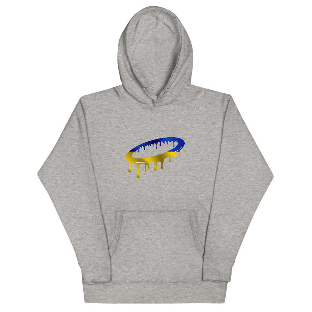 Ukrainian Flag Melted Halo Hoodie (More Colors Available)