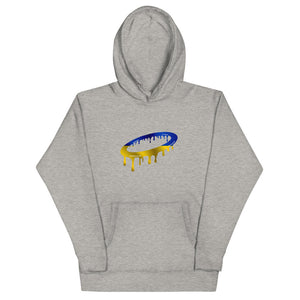Ukrainian Flag Melted Halo Hoodie (More Colors Available)