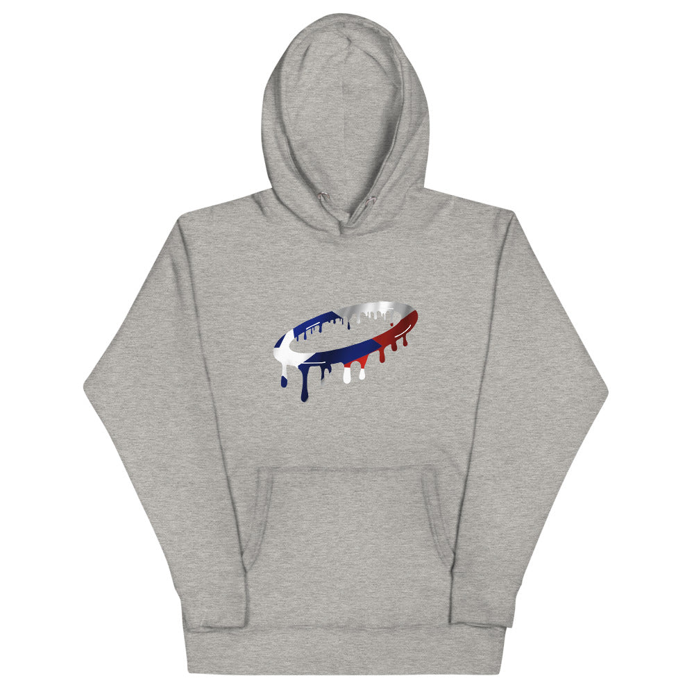 Puerto Rican Flag Melted Halo Hoodie (More Colors Available)