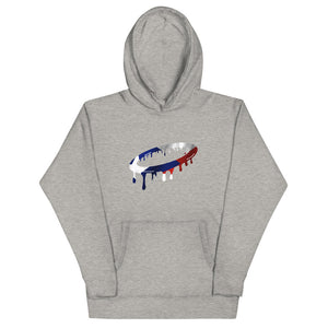 Puerto Rican Flag Melted Halo Hoodie (More Colors Available)