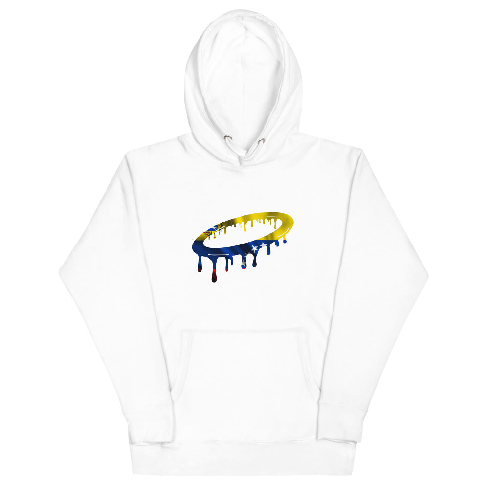 Venezuelan Flag Melted Halo Hoodie (More Colors Available)