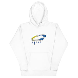 Uruguayan Flag Melted Halo Hoodie