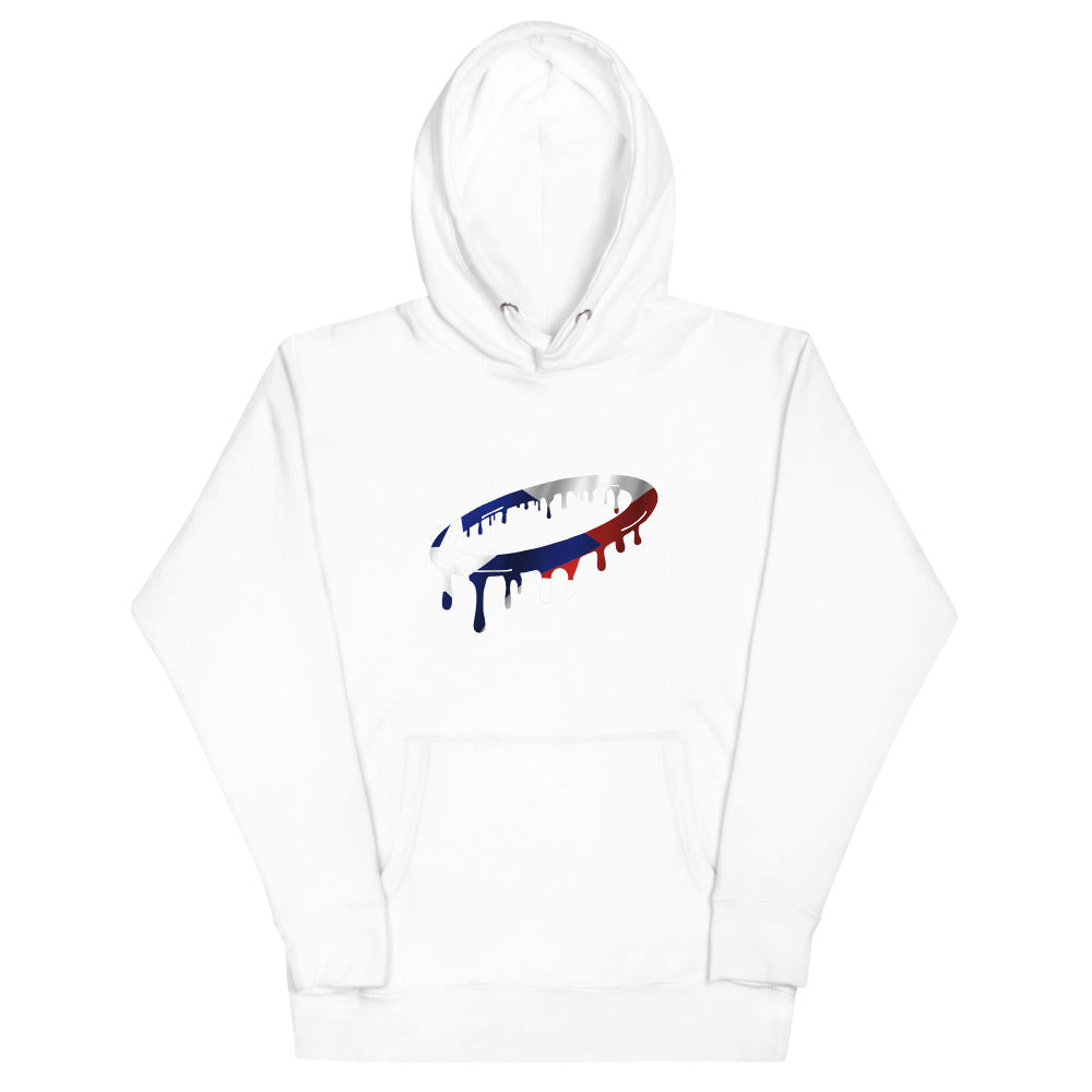 Puerto Rican Flag Melted Halo Hoodie (More Colors Available)