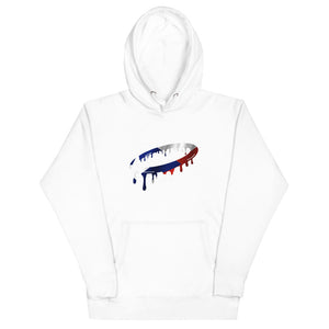 Puerto Rican Flag Melted Halo Hoodie (More Colors Available)