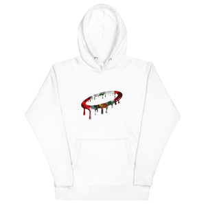 Peruvian Flag Melted Halo Hoodie (More Colors Available)