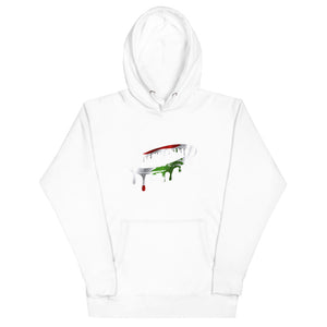 Lebanese Flag Melted Halo Hoodie (More Colors Available)