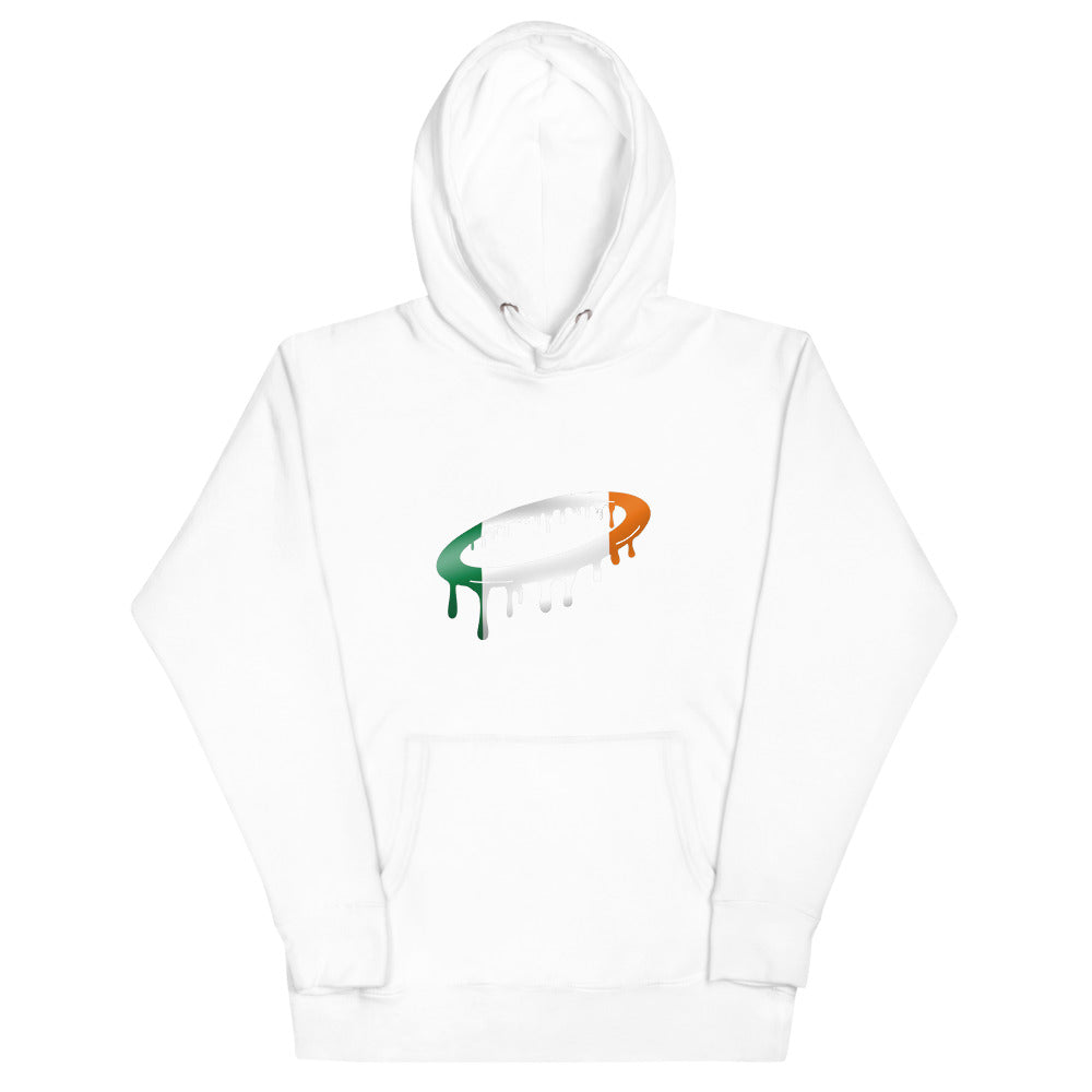 Irish Flag Melted Halo Hoodie (More Colors Available)