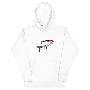 Dominican Republic Flag Melted Halo  Hoodie (More Colors Available)