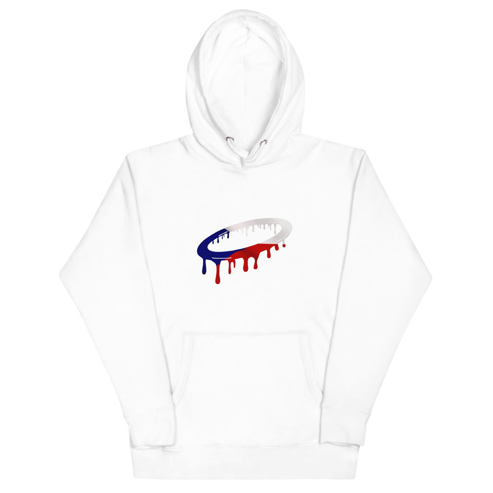 Czech Flag Melted Halo Hoodie (More Colors Available)
