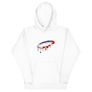 Croatian Flag Melted Halo Hoodie( More Colors Available)