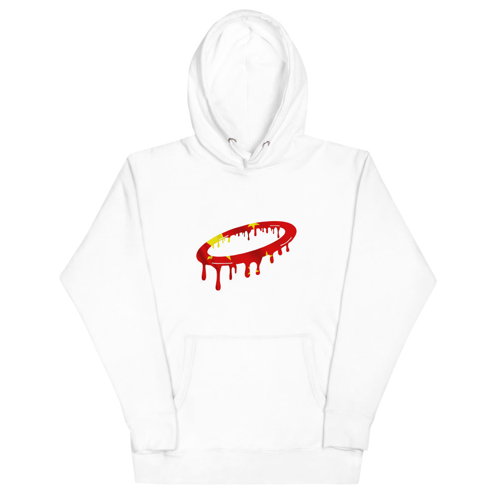 Chinese Flag Melted Halo Hoodie