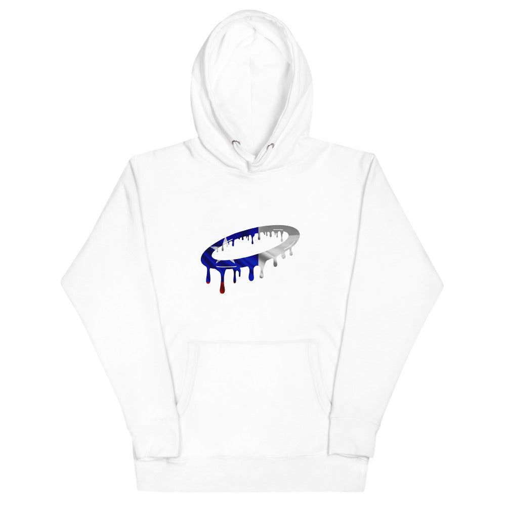 Chilean Flag Melted Halo  Hoodie