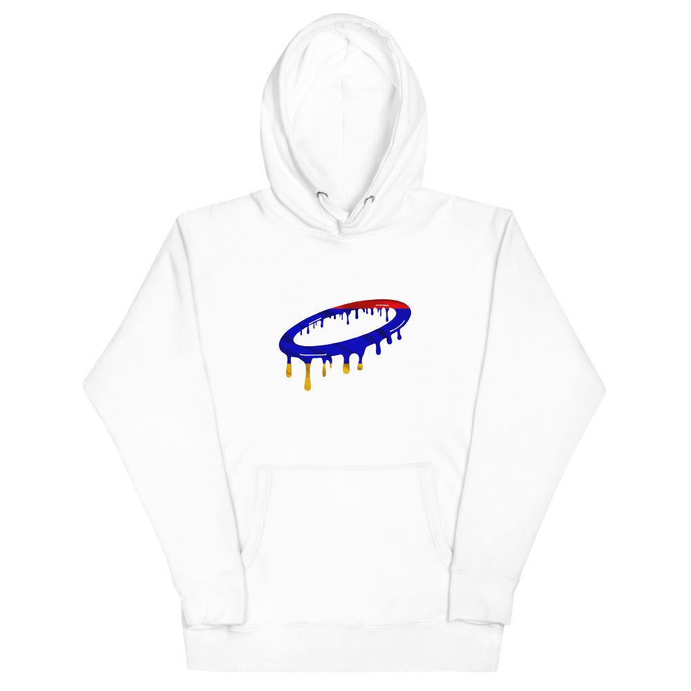 Armenian Flag Melted Halo Hoodie (More Colors Available)