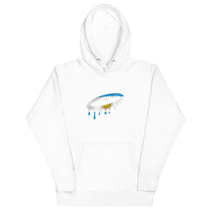 Argentinian Flag Melted Halo Hoodie (More Colors Available)