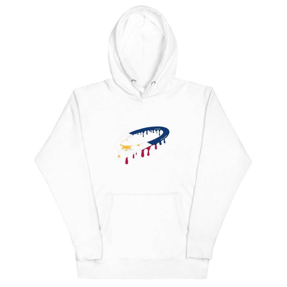 Philippines Flag Melted Halo Hoodie (More Colors Available)