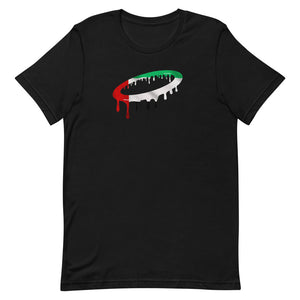 UAE Flag Melted Halo Crew Neck T-Shirt (More Colors Available)