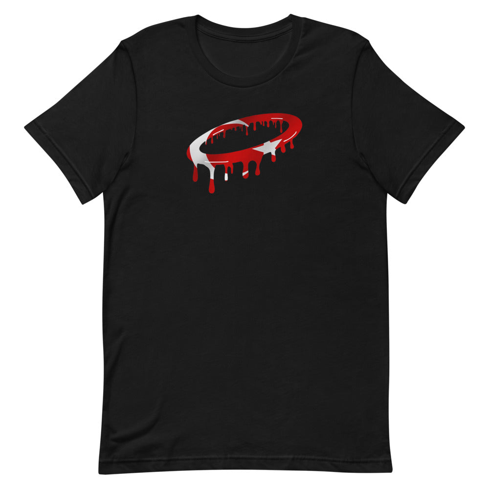 Turkish Flag Melted Halo Crew Neck T-Shirt (More Colors Available)