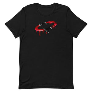 Trinidadian Flag Melted Halo Crew Neck T-Shirt (More Colors Available)