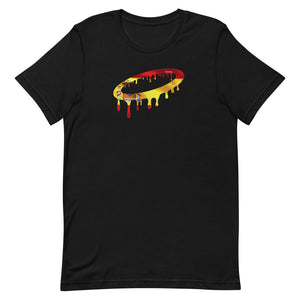 Spanish Flag Melted Halo Crew Neck T-Shirt (More Colors Available)