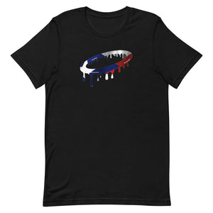 Puerto Rican Flag Melted Halo Crew Neck T-Shirt (More Colors Available)
