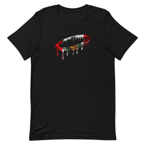 Peruvian Flag Melted Halo Crew Neck T-Shirt (More Colors Available)