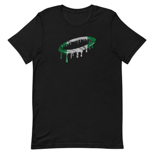 Nigerian Flag Melted Halo Crew Neck T-Shirt (More Colors Available)