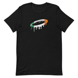 Irish Flag Melted Halo Crew Neck T-Shirt (More Colors Available)