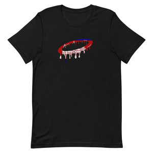 Cambodian Flag Melted Halo Crew Neck T-Shirt