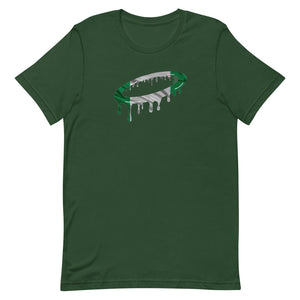 Nigerian Flag Melted Halo Crew Neck T-Shirt (More Colors Available)