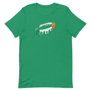 Irish Flag Melted Halo Crew Neck T-Shirt (More Colors Available)