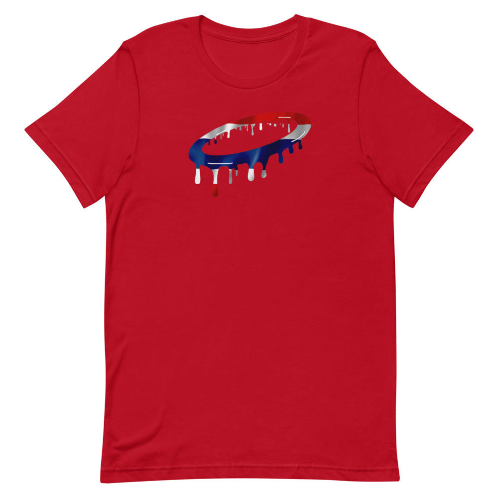 Thai Flag Melted Halo Crew Neck T-Shirt (More Colors Available)