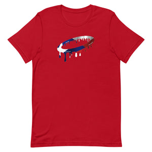 Puerto Rican Flag Melted Halo Crew Neck T-Shirt (More Colors Available)