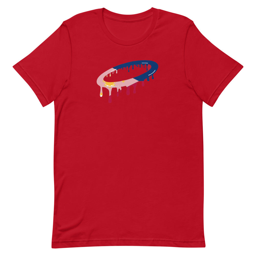 Philippines Flag Melted Halo Crew Neck T-Shirt (More Colors Available)