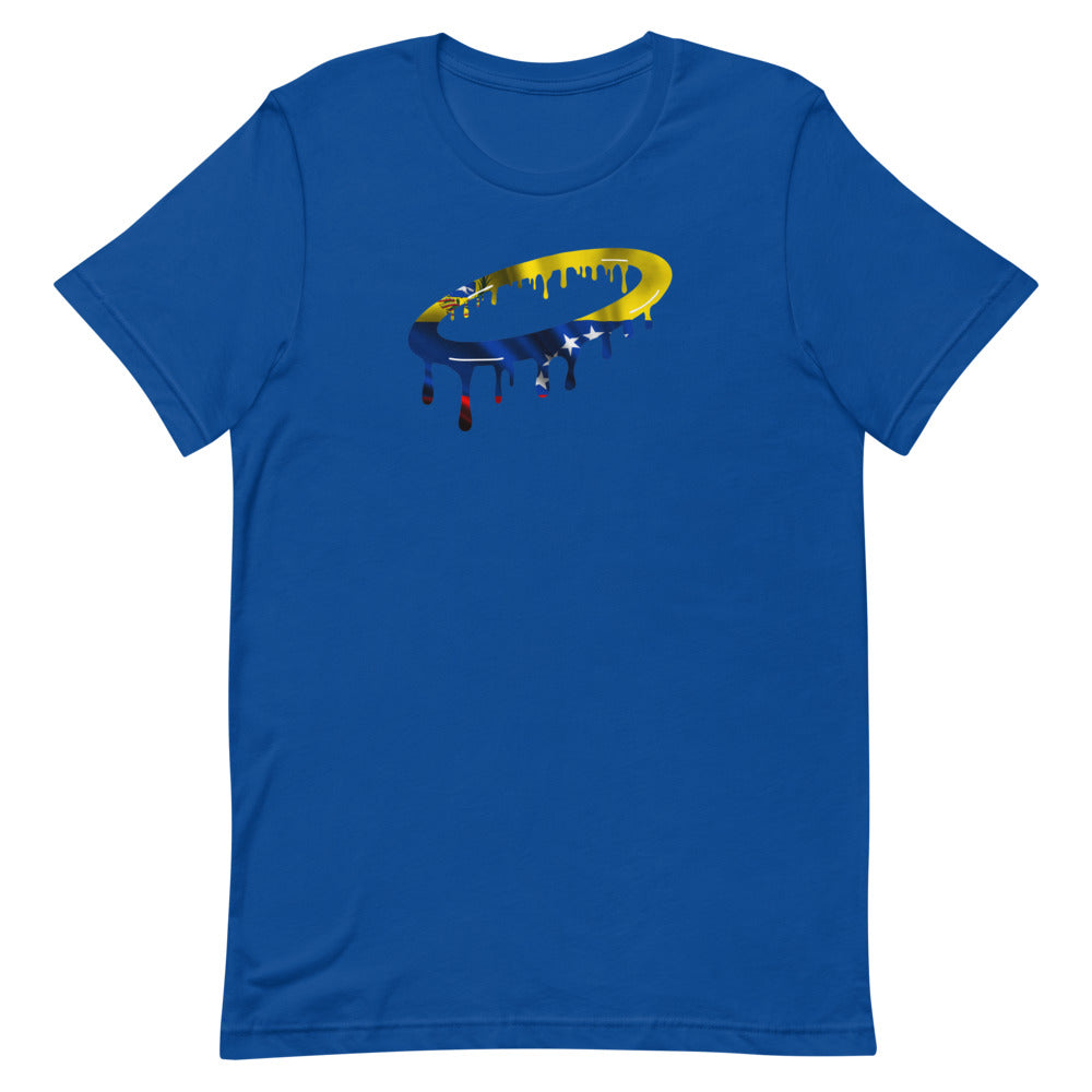 Venezuelan Flag Melted Halo Crew Neck T-Shirt (More Colors Available)