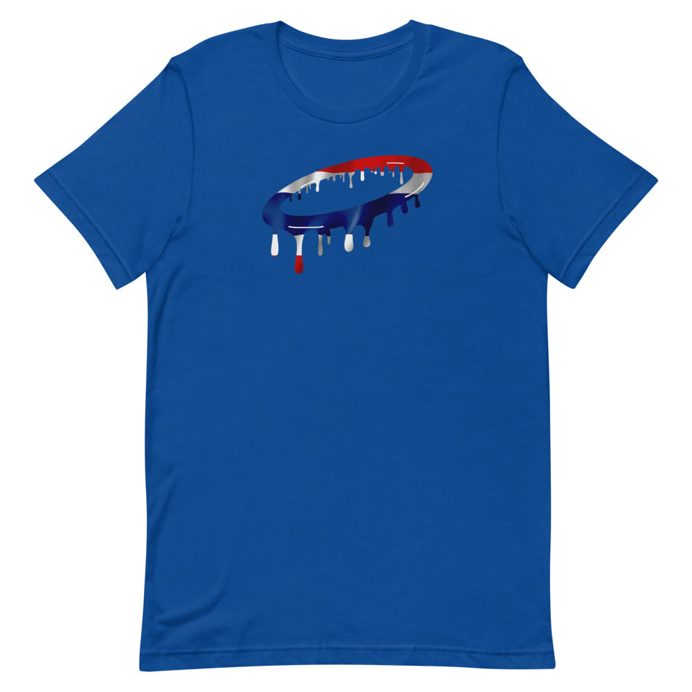 Thai Flag Melted Halo Crew Neck T-Shirt (More Colors Available)