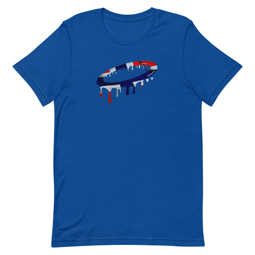 Norwegian Flag Melted Halo Crew NeckT-Shirt (More Colors Available)