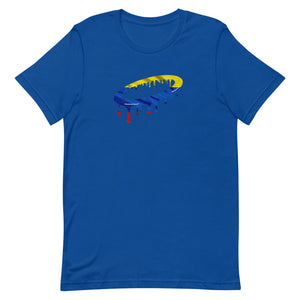 Columbian Flag Melted Halo Crew Neck T-Shirt (More Colors Available)