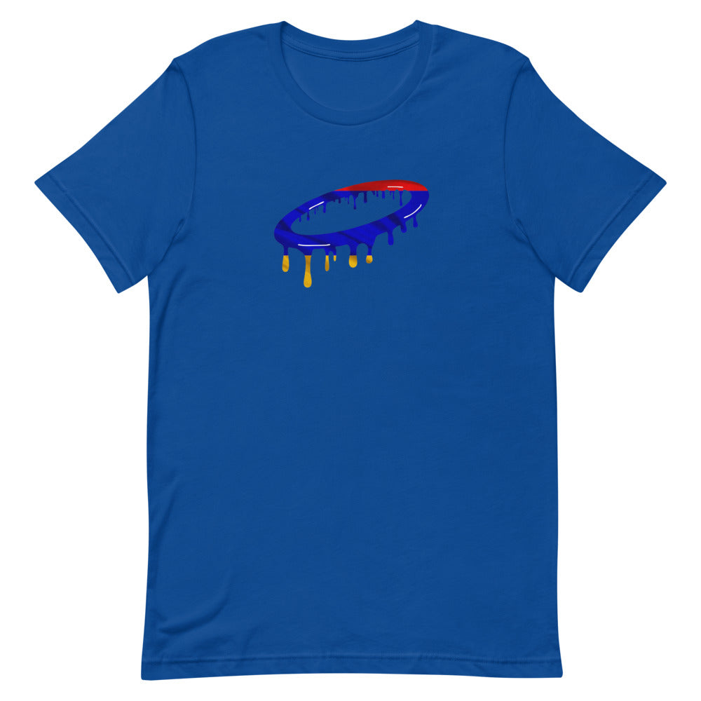 Armenian Flag Melted Halo Crew Neck T-Shirt (More Colors Available)