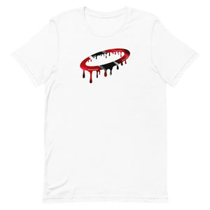 Trinidadian Flag Melted Halo Crew Neck T-Shirt (More Colors Available)