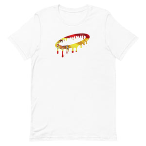 Spanish Flag Melted Halo Crew Neck T-Shirt (More Colors Available)