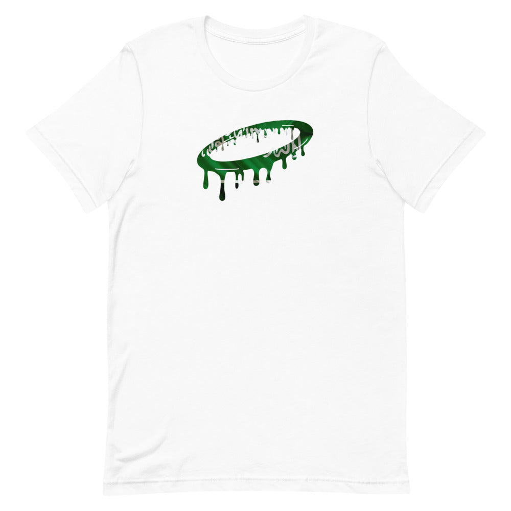 Saudi Arabian Flag Melted Halo Crew Neck T-Shirt (More Colors Available)