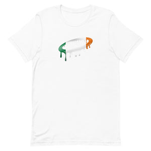 Irish Flag Melted Halo Crew Neck T-Shirt (More Colors Available)