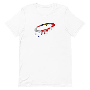 Croatian Flag Melted Halo Crew Neck T-Shirt (More Colors Available)