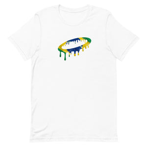 Brazilian Flag Melted Halo Crew Neck T-Shirt (More Colors Available)