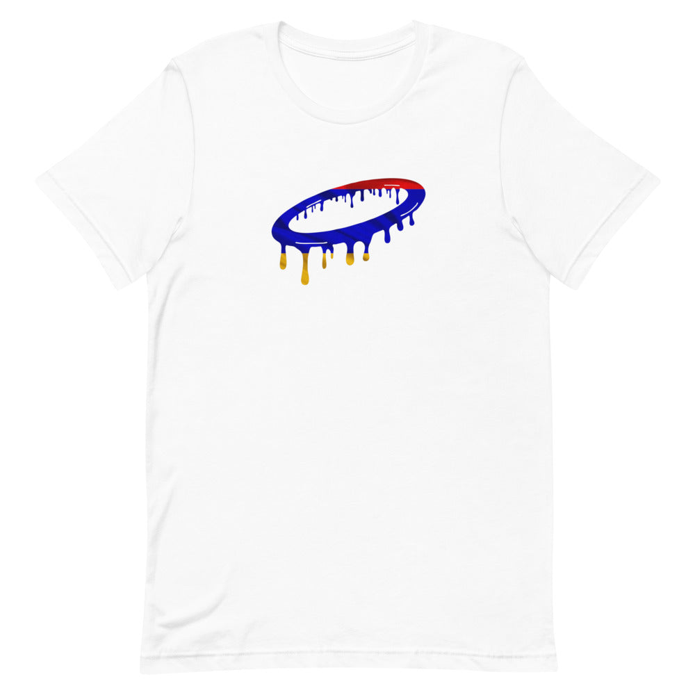 Armenian Flag Melted Halo Crew Neck T-Shirt (More Colors Available)