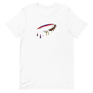 America Samoa Flag Melted Halo Crew Neck T-Shirt (More Colors Available)