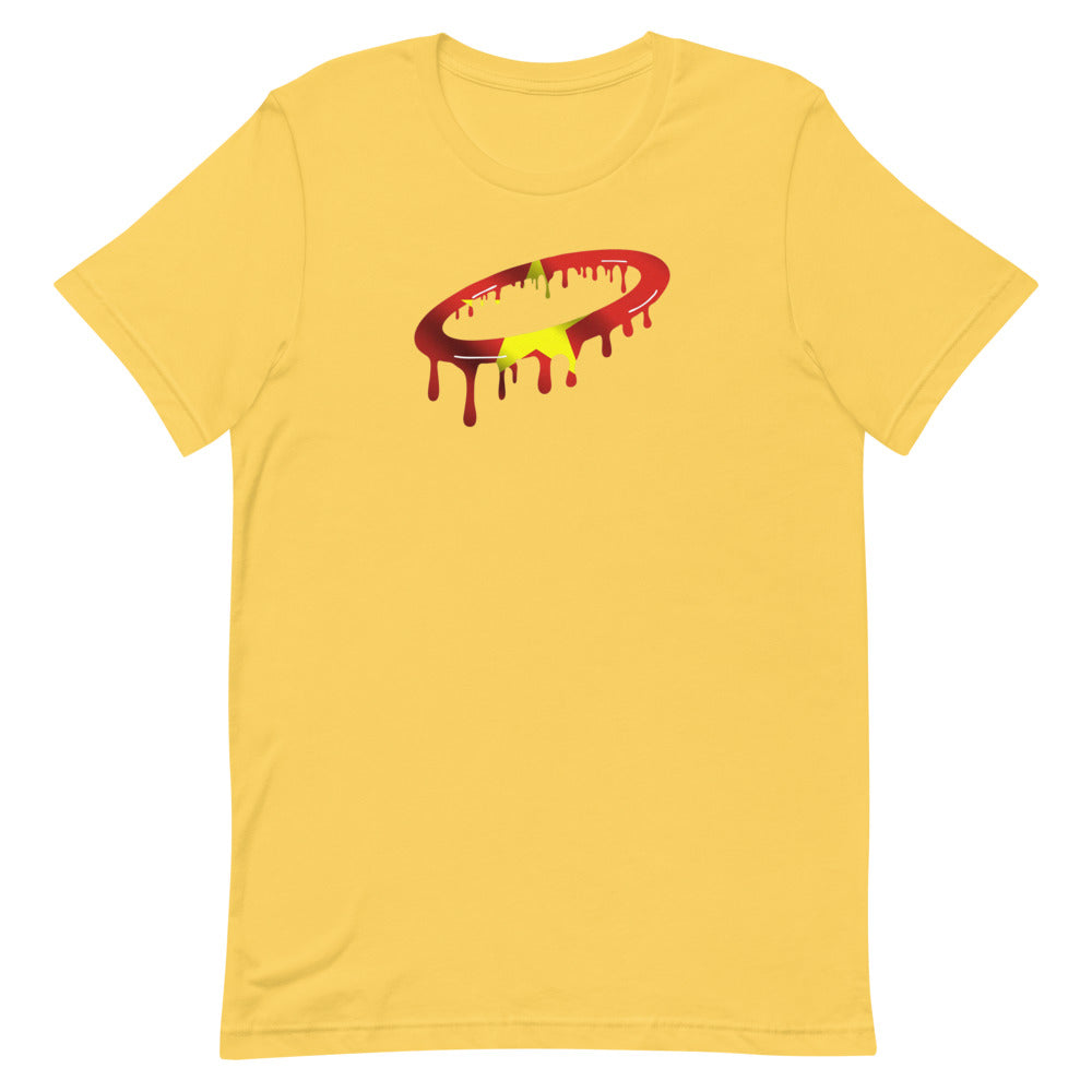 Vietnamese Flag Melted Halo Crew Neck T-Shirt (More Colors Available)