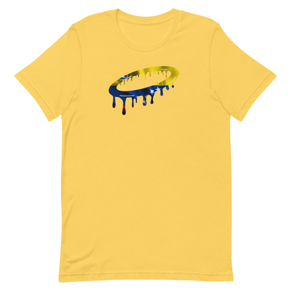 Venezuelan Flag Melted Halo Crew Neck T-Shirt (More Colors Available)