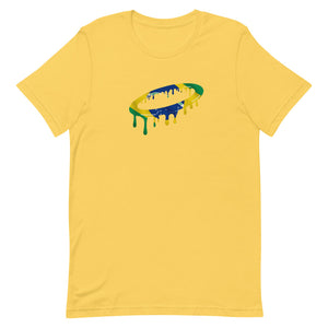 Brazilian Flag Melted Halo Crew Neck T-Shirt (More Colors Available)