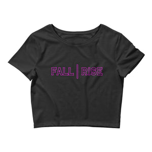 Pink Outline FALL | RISE Women’s Crop Tee (More Colors Available)